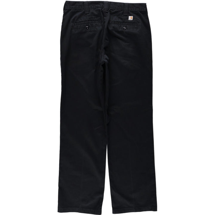 Carhartt Blended Twill Pants Work Pants, Men's W33 (approx.) polyester black type Vintage Second Hand
