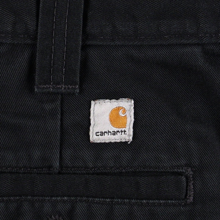 Carhartt Blended Twill Pants Work Pants, Men's W33 (approx.) polyester black type Vintage Second Hand