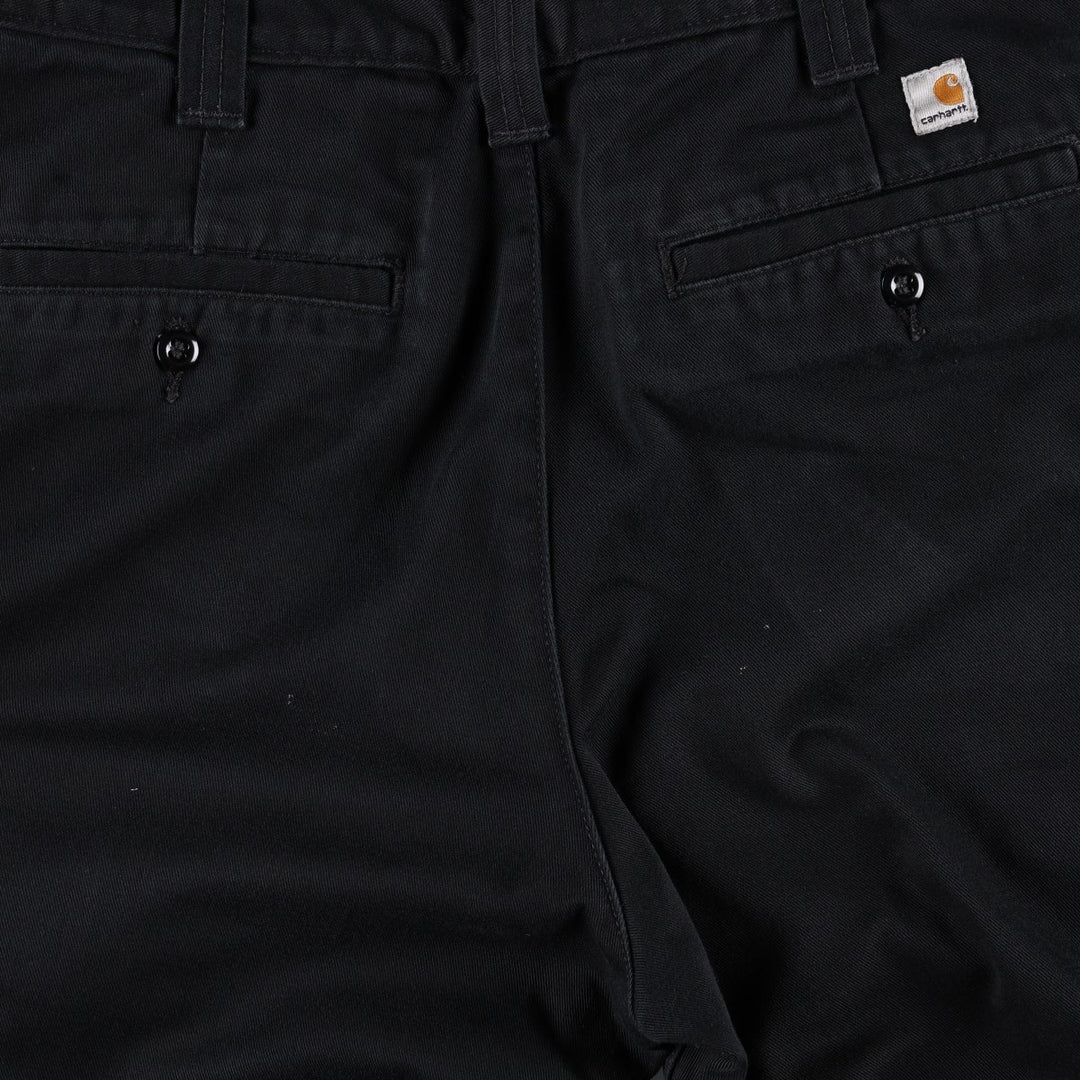 Carhartt Blended Twill Pants Work Pants, Men's W33 (approx.) polyester black type Vintage Second Hand