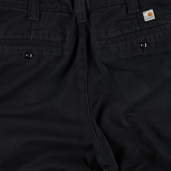 Carhartt Blended Twill Pants Work Pants, Men's W33 (approx.) polyester black type Vintage Second Hand