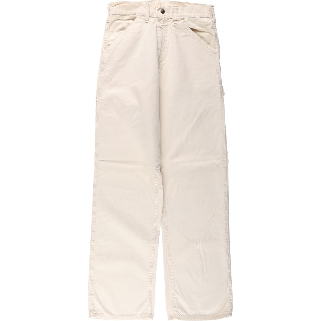 ~90'S Sears Painter Pants, Men's W28 (approx.), SCOVILL Zipper, Vintage cotton ivory Vintage Second Hand