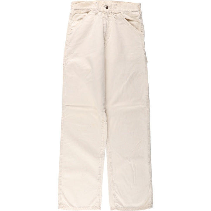 ~90'S Sears Painter Pants, Men's W28 (approx.), SCOVILL Zipper, Vintage cotton ivory Vintage Second Hand