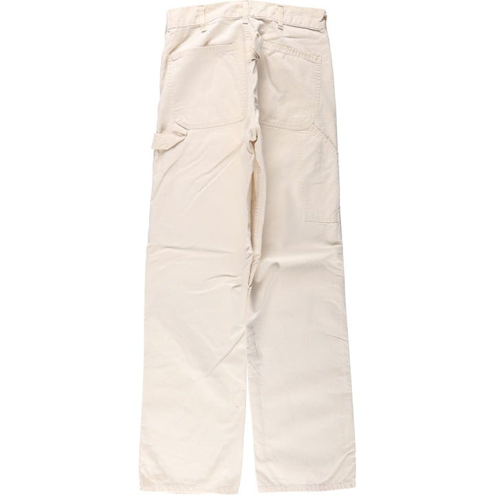 ~90'S Sears Painter Pants, Men's W28 (approx.), SCOVILL Zipper, Vintage cotton ivory Vintage Second Hand
