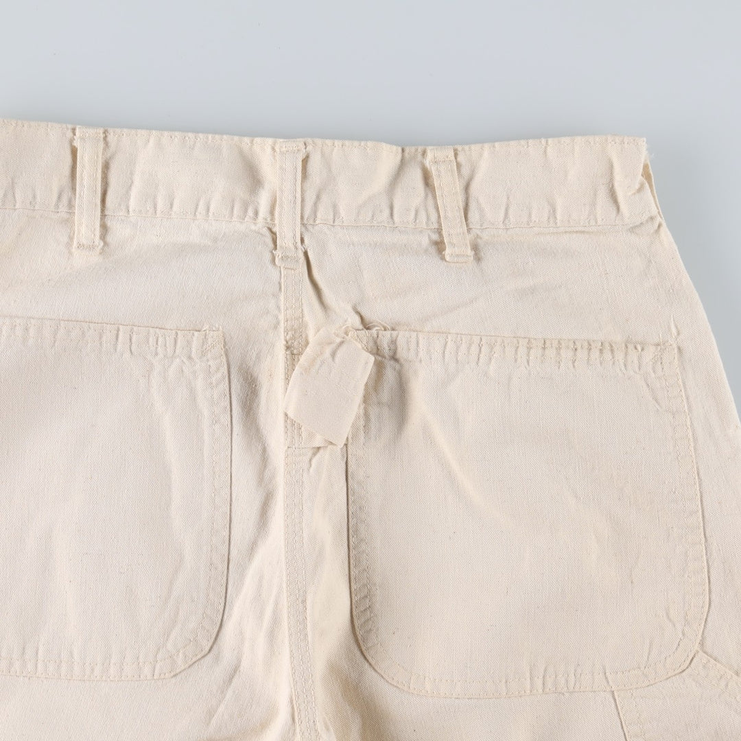 ~90'S Sears Painter Pants, Men's W28 (approx.), SCOVILL Zipper, Vintage cotton ivory Vintage Second Hand