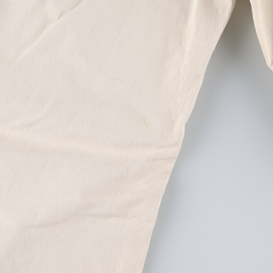~90'S Sears Painter Pants, Men's W28 (approx.), SCOVILL Zipper, Vintage cotton ivory Vintage Second Hand