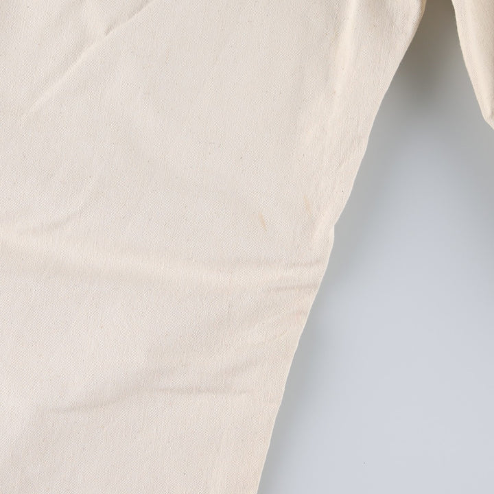 ~90'S Sears Painter Pants, Men's W28 (approx.), SCOVILL Zipper, Vintage cotton ivory Vintage Second Hand