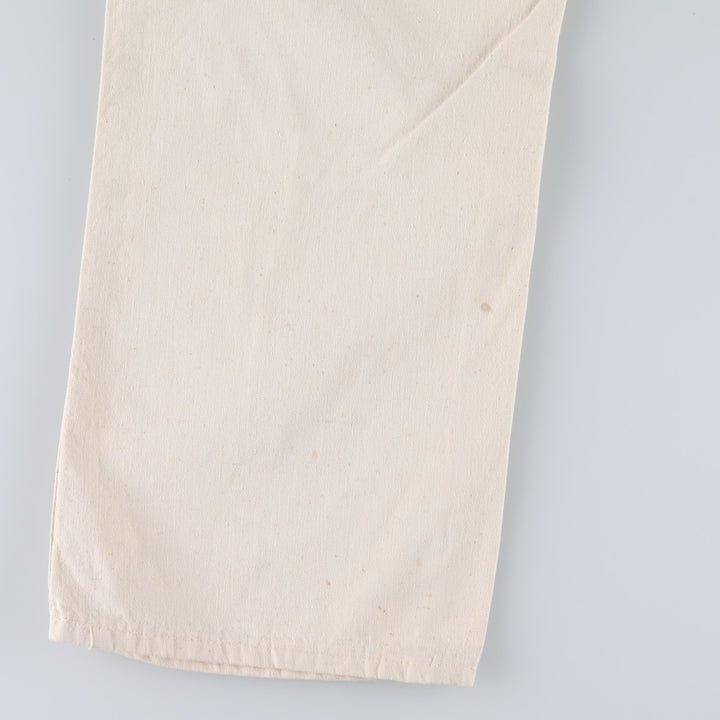 ~90'S Sears Painter Pants, Men's W28 (approx.), SCOVILL Zipper, Vintage cotton ivory Vintage Second Hand