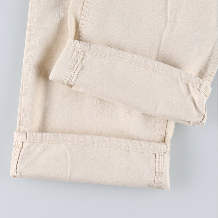 ~90'S Sears Painter Pants, Men's W28 (approx.), SCOVILL Zipper, Vintage cotton ivory Vintage Second Hand