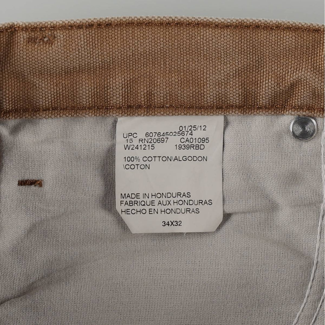Dickies Duck Painter Pants Men's W34 equivalent cotton brick settler Vintage Second Hand