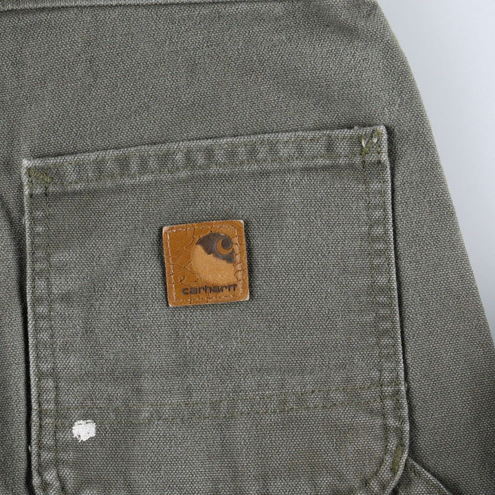 Carhartt Original Dungaree Fit Duck Painter Pants, Men's W29 (approx.) cotton Khaki type Vintage Second Hand