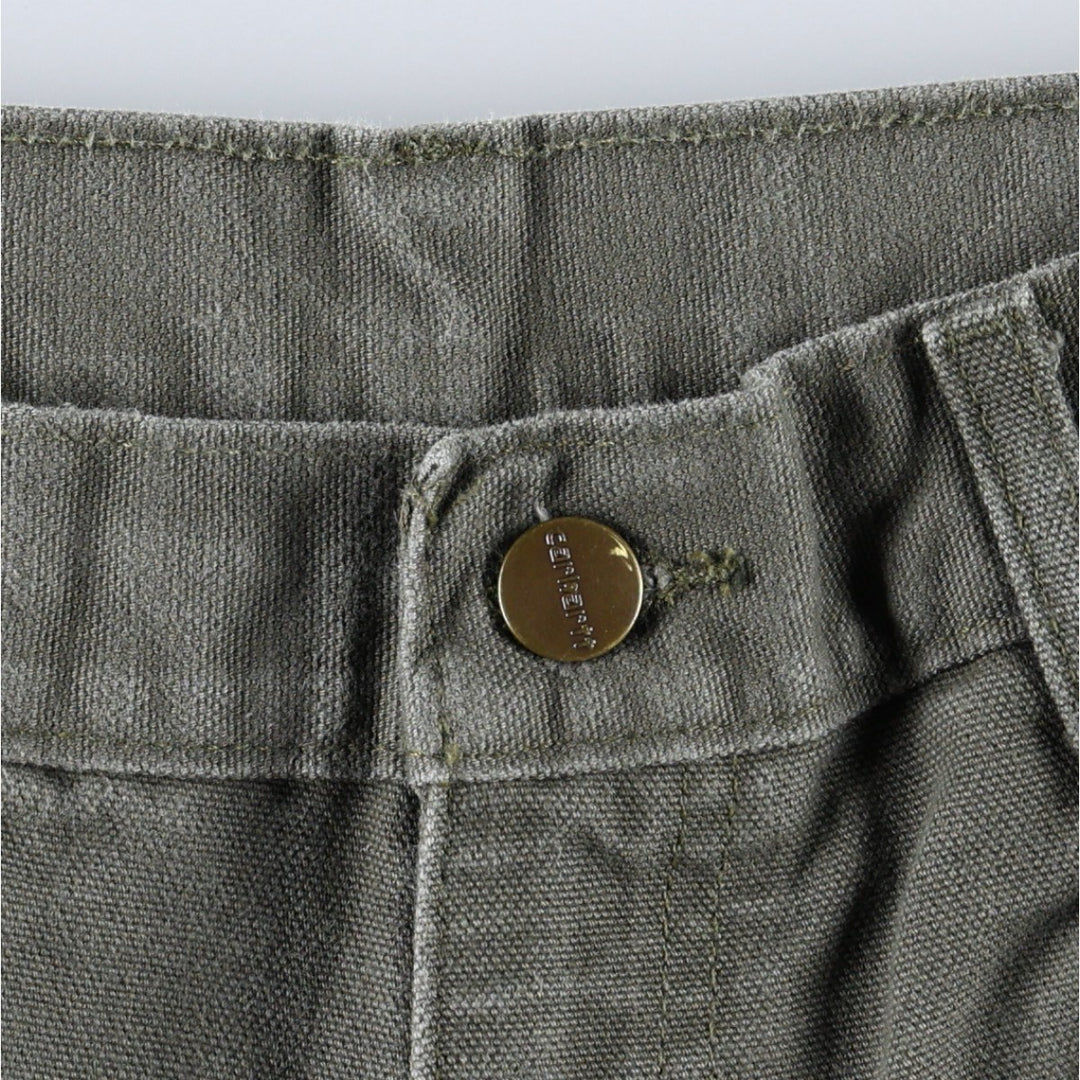 Carhartt Original Dungaree Fit Duck Painter Pants, Men's W29 (approx.) cotton Khaki type Vintage Second Hand