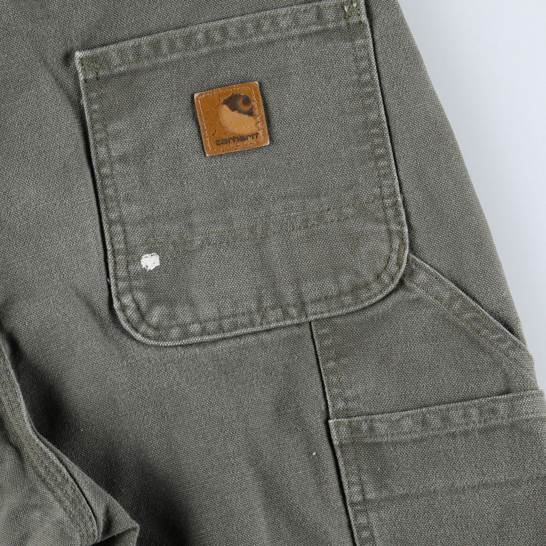 Carhartt Original Dungaree Fit Duck Painter Pants, Men's W29 (approx.) cotton Khaki type Vintage Second Hand