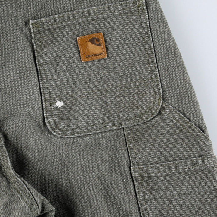 Carhartt Original Dungaree Fit Duck Painter Pants, Men's W29 (approx.) cotton Khaki type Vintage Second Hand