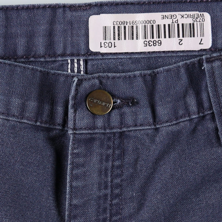 Carhartt Dungaree Fit Duck Painter Pants, Men's, Size W33 cotton navy blue type Vintage Second Hand