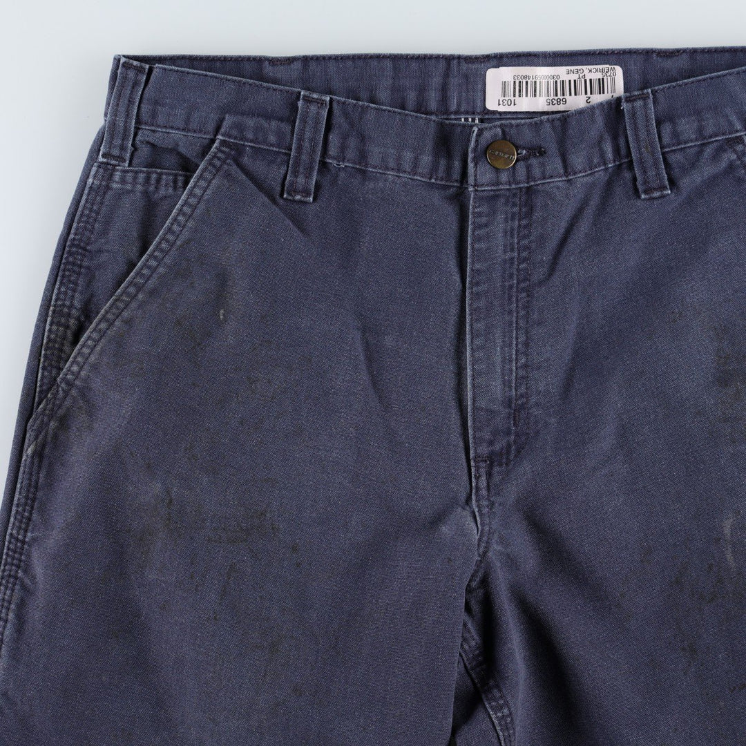 Carhartt Dungaree Fit Duck Painter Pants, Men's, Size W33 cotton navy blue type Vintage Second Hand