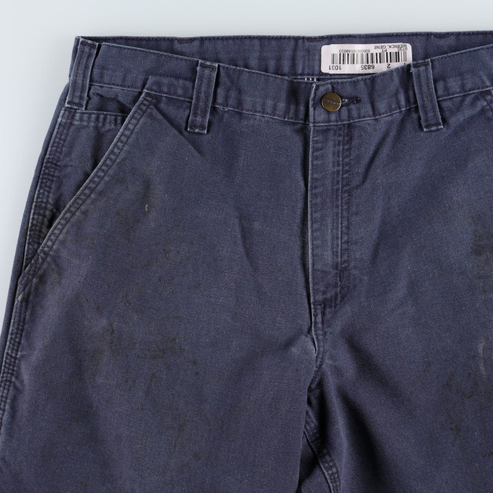 Carhartt Dungaree Fit Duck Painter Pants, Men's, Size W33 cotton navy blue type Vintage Second Hand