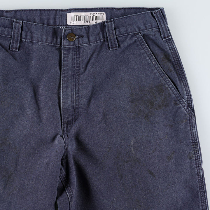 Carhartt Dungaree Fit Duck Painter Pants, Men's, Size W33 cotton navy blue type Vintage Second Hand