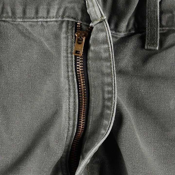 00'S Carhartt Dungaree Fit Duck Painter Pants Men's W34 equivalent cotton Khaki type Vintage Second Hand