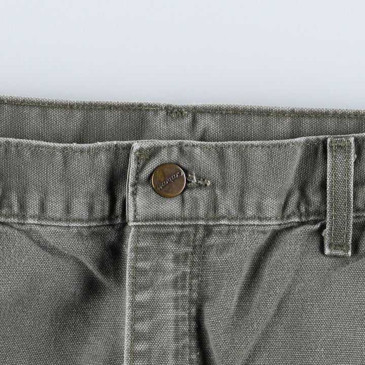 00'S Carhartt Dungaree Fit Duck Painter Pants Men's W34 equivalent cotton Khaki type Vintage Second Hand