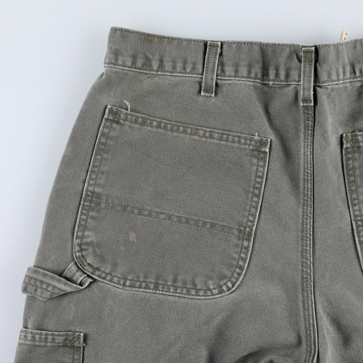 00'S Carhartt Dungaree Fit Duck Painter Pants Men's W34 equivalent cotton Khaki type Vintage Second Hand