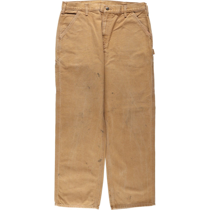 Carhartt Original Dungaree Fit Duck Painter Pants, Men's, W36 equivalent cotton brown type Vintage Second Hand