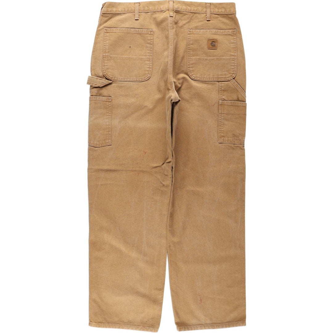 Carhartt Original Dungaree Fit Duck Painter Pants, Men's, W36 equivalent cotton brown type Vintage Second Hand