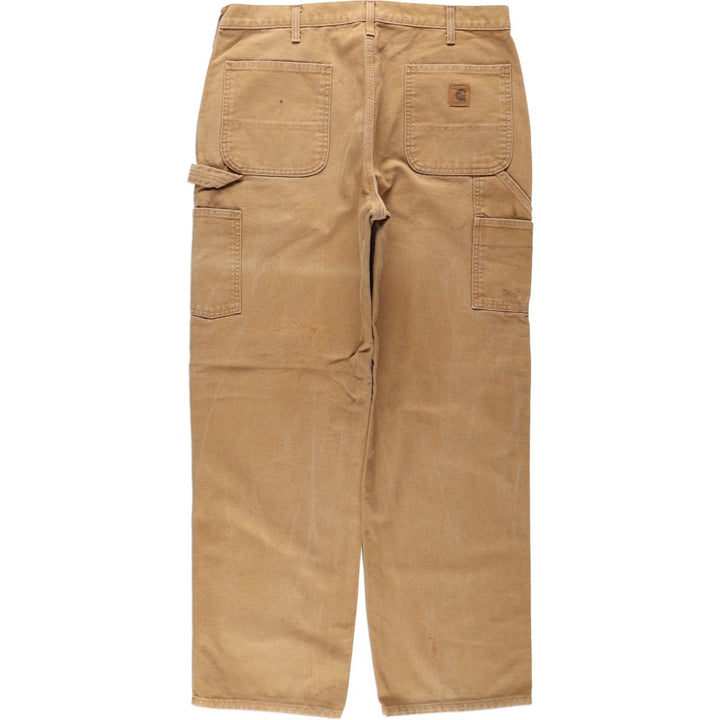 Carhartt Original Dungaree Fit Duck Painter Pants, Men's, W36 equivalent cotton brown type Vintage Second Hand