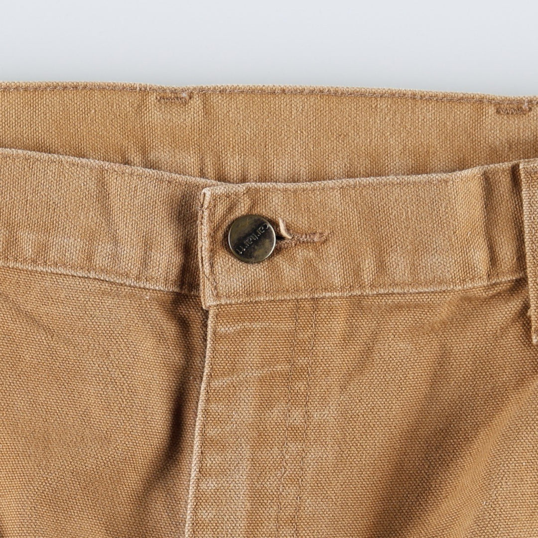 Carhartt Original Dungaree Fit Duck Painter Pants, Men's, W36 equivalent cotton brown type Vintage Second Hand