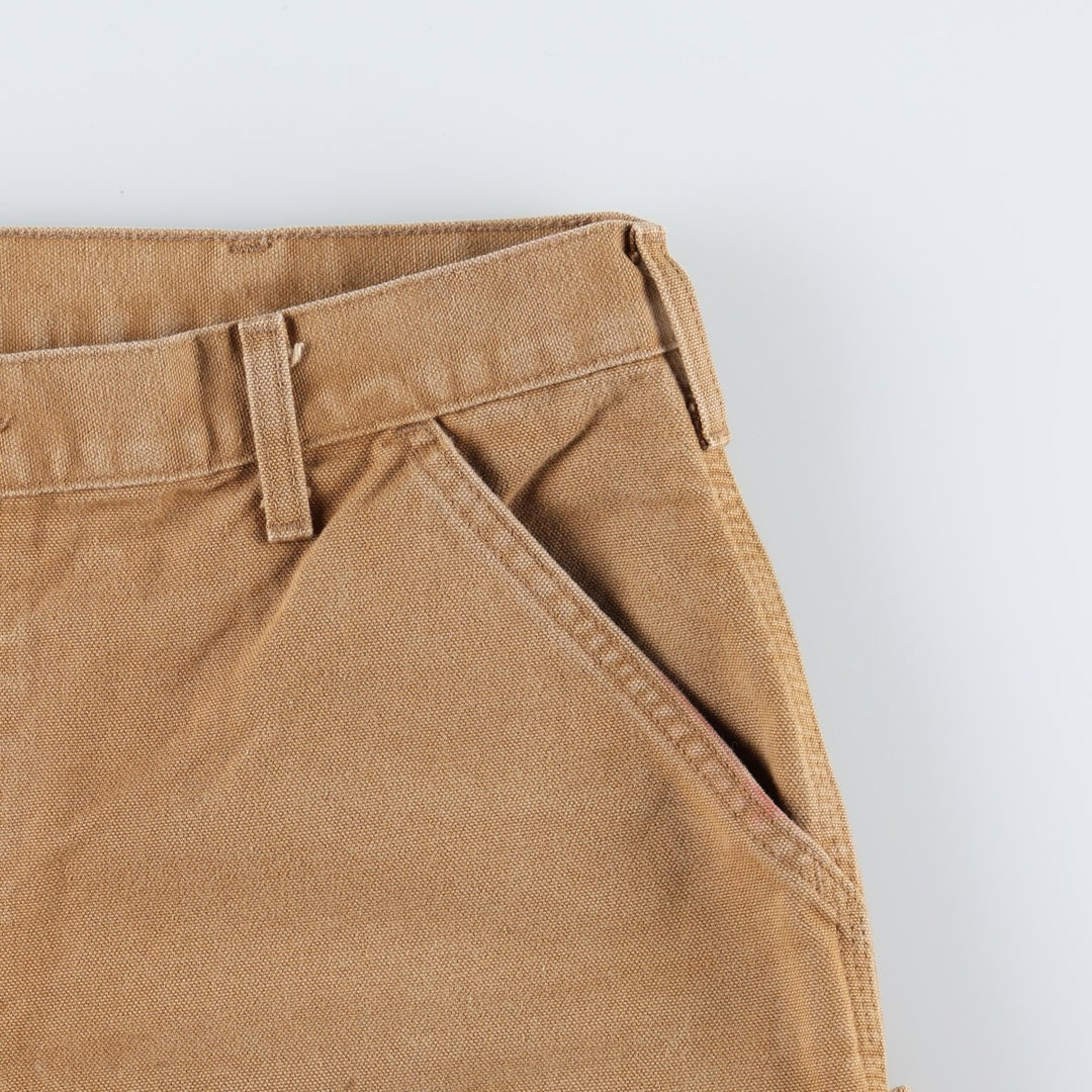 Carhartt Original Dungaree Fit Duck Painter Pants, Men's, W36 equivalent cotton brown type Vintage Second Hand