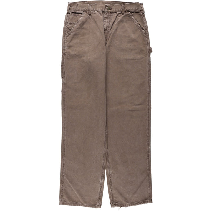 Carhartt Duck Painter Pants, Men's, W34 equivalent cotton chocolate Vintage Second Hand