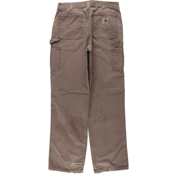 Carhartt Duck Painter Pants, Men's, W34 equivalent cotton chocolate Vintage Second Hand