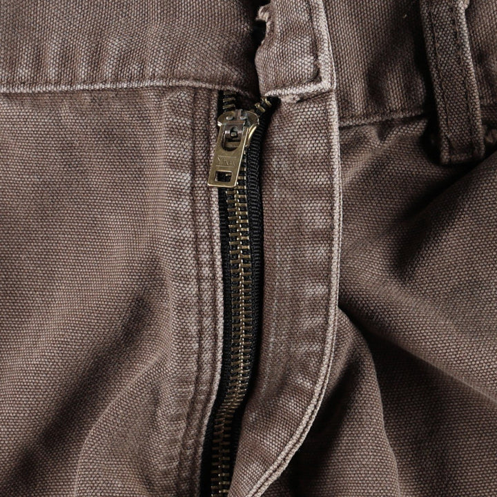 Carhartt Duck Painter Pants, Men's, W34 equivalent cotton chocolate Vintage Second Hand