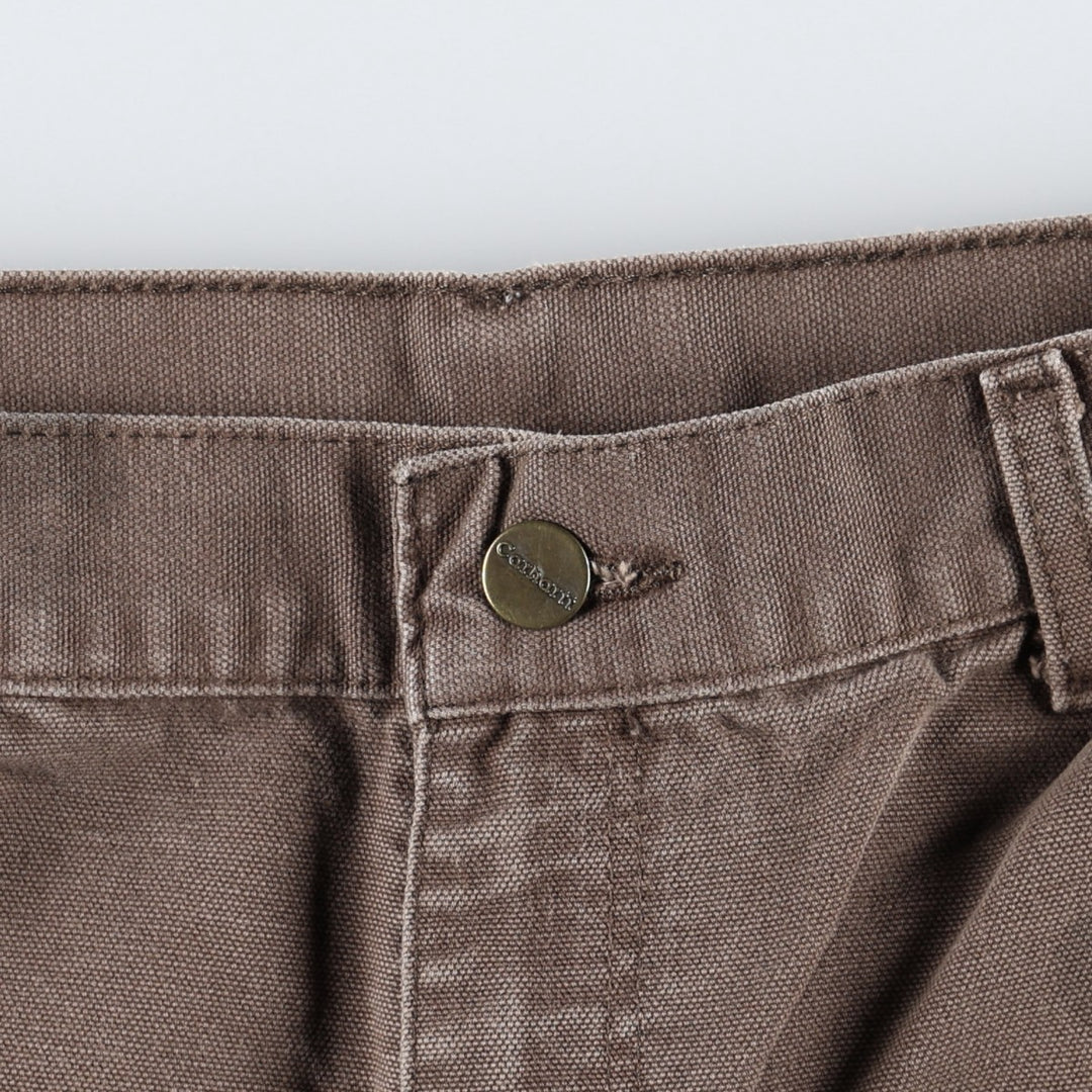 Carhartt Duck Painter Pants, Men's, W34 equivalent cotton chocolate Vintage Second Hand