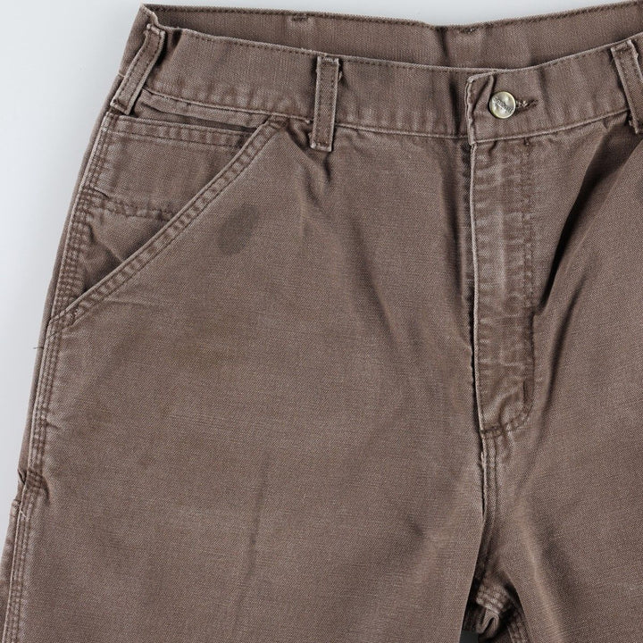 Carhartt Duck Painter Pants, Men's, W34 equivalent cotton chocolate Vintage Second Hand
