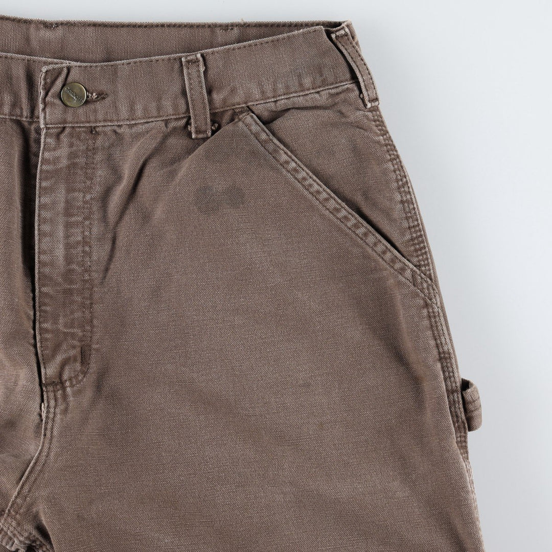 Carhartt Duck Painter Pants, Men's, W34 equivalent cotton chocolate Vintage Second Hand