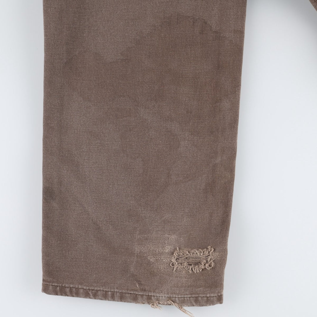 Carhartt Duck Painter Pants, Men's, W34 equivalent cotton chocolate Vintage Second Hand