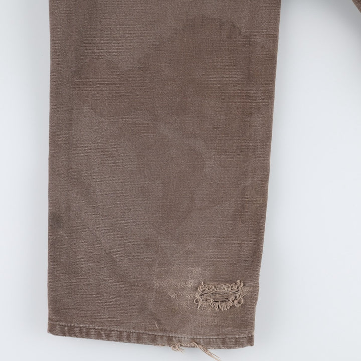 Carhartt Duck Painter Pants, Men's, W34 equivalent cotton chocolate Vintage Second Hand