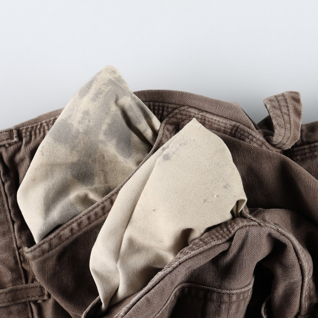 Carhartt Duck Painter Pants, Men's, W34 equivalent cotton chocolate Vintage Second Hand