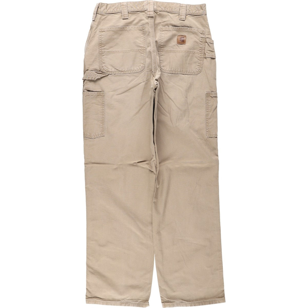 Carhartt Loose Original Fit Duck Painter Pants, Men's, W33 equivalent cotton Beige type Vintage Second Hand