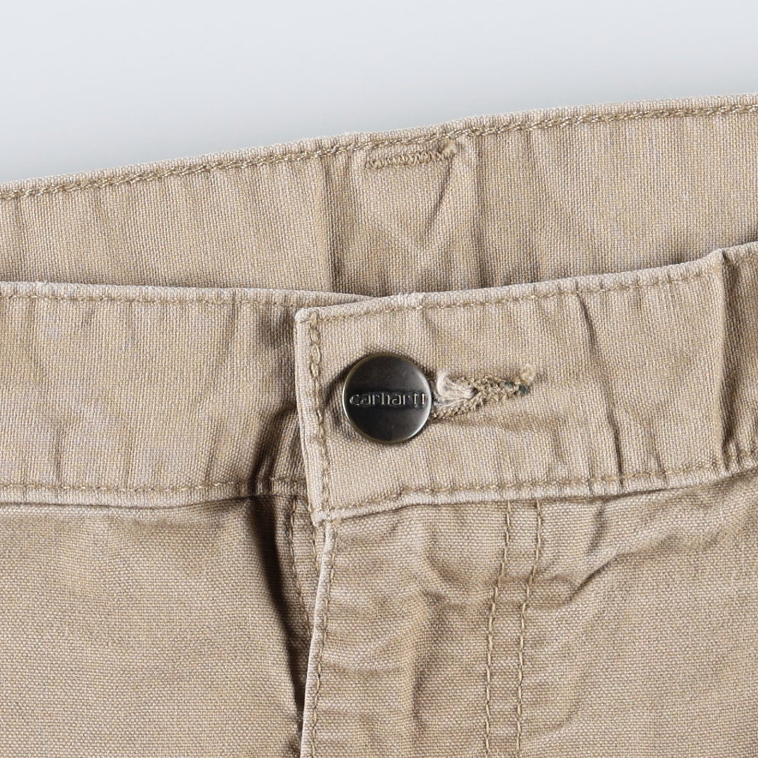 Carhartt Loose Original Fit Duck Painter Pants, Men's, W33 equivalent cotton Beige type Vintage Second Hand