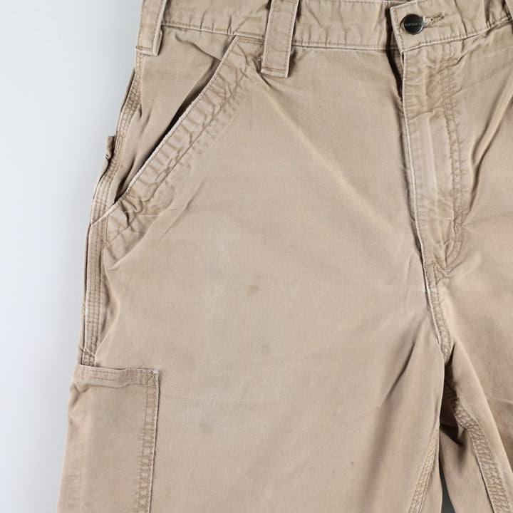 Carhartt Loose Original Fit Duck Painter Pants, Men's, W33 equivalent cotton Beige type Vintage Second Hand
