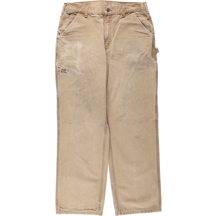 Carhartt Loose Original Fit Duck Painter Pants, Men's, W34 equivalent cotton brown type Vintage Second Hand
