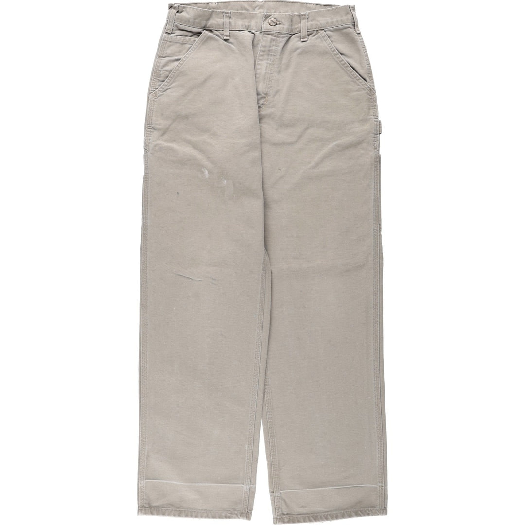 00'S Carhartt Dungaree Fit Duck Painter Pants Men's W32 equivalent cotton Beige type Vintage Second Hand