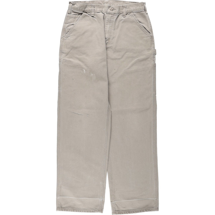 00'S Carhartt Dungaree Fit Duck Painter Pants Men's W32 equivalent cotton Beige type Vintage Second Hand