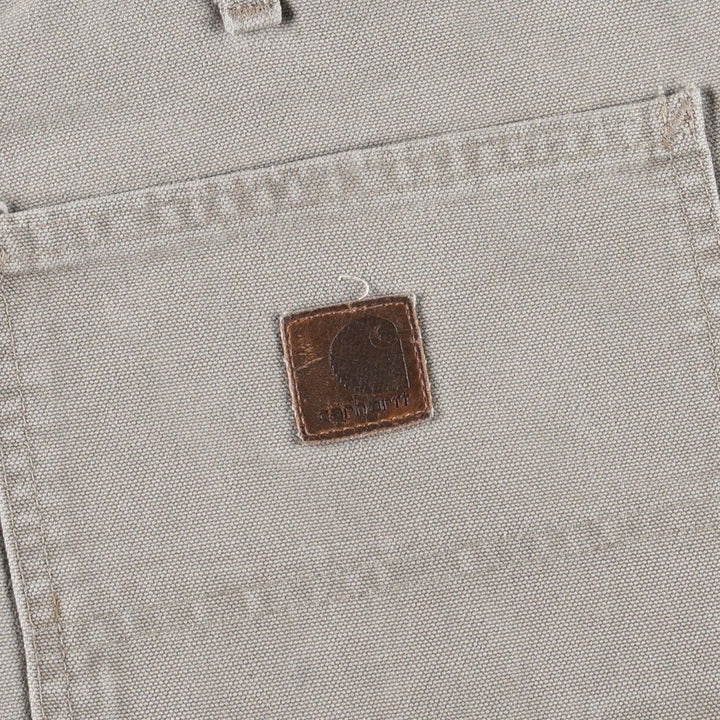 00'S Carhartt Dungaree Fit Duck Painter Pants Men's W32 equivalent cotton Beige type Vintage Second Hand
