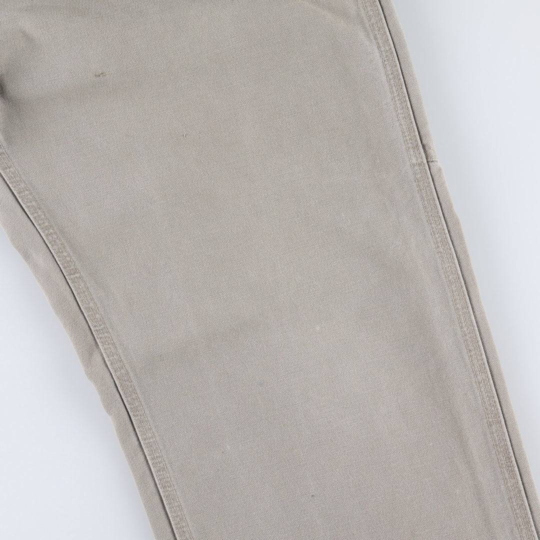 00'S Carhartt Dungaree Fit Duck Painter Pants Men's W32 equivalent cotton Beige type Vintage Second Hand