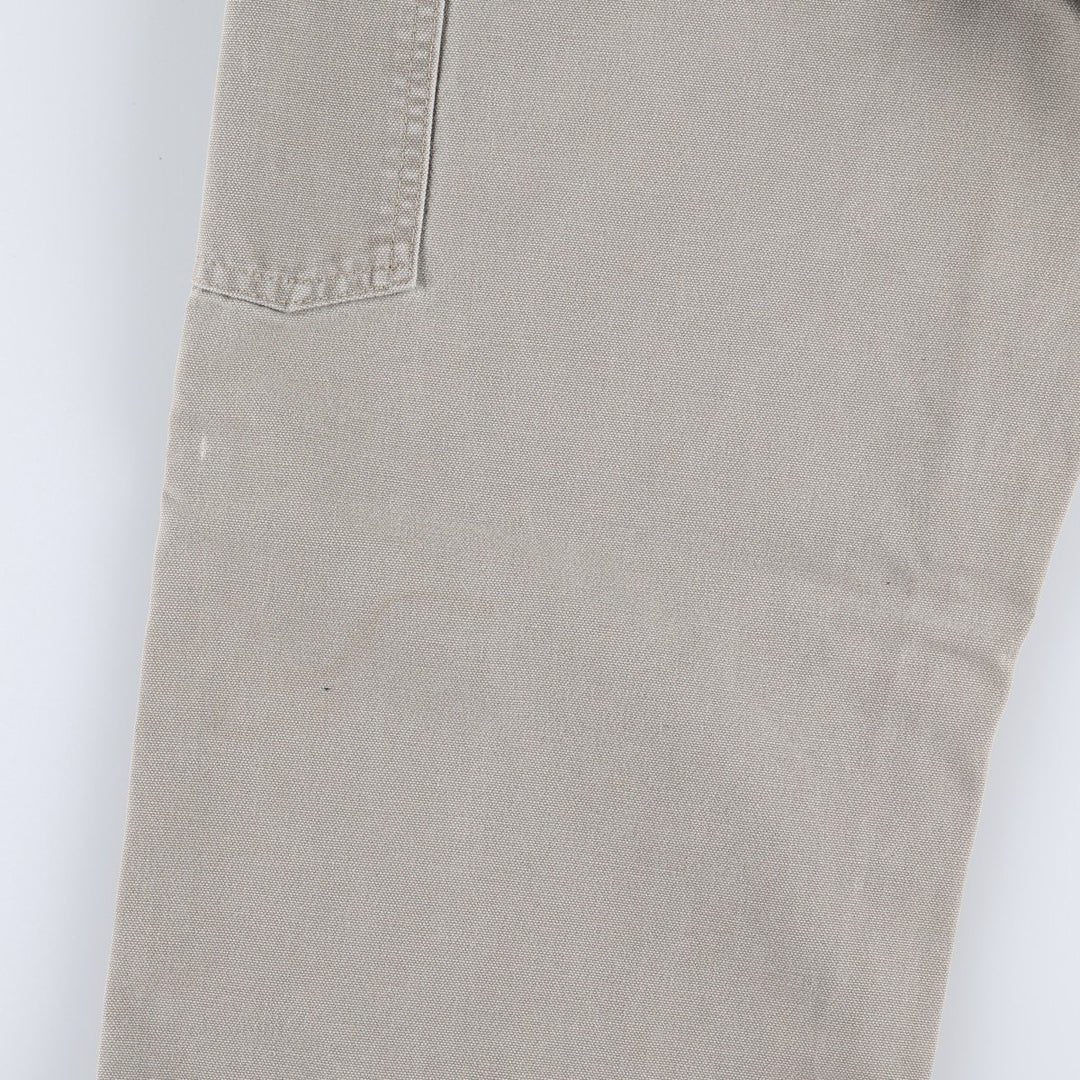 00'S Carhartt Dungaree Fit Duck Painter Pants Men's W32 equivalent cotton Beige type Vintage Second Hand