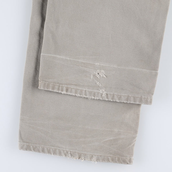 00'S Carhartt Dungaree Fit Duck Painter Pants Men's W32 equivalent cotton Beige type Vintage Second Hand