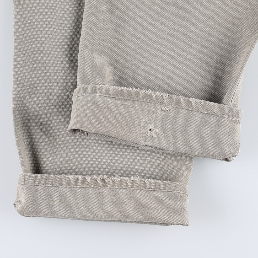 00'S Carhartt Dungaree Fit Duck Painter Pants Men's W32 equivalent cotton Beige type Vintage Second Hand