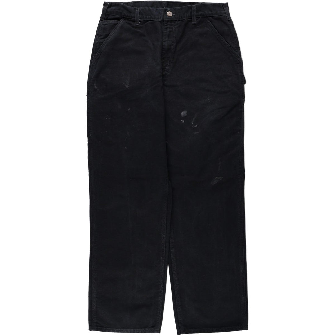 Carhartt Original Dungaree Fit Duck Painter Pants, Men's, W32 equivalent cotton black type Vintage Second Hand